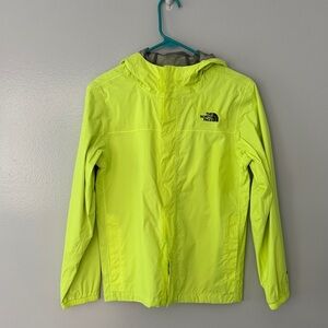 The North Face Boys  Neon Hooded Hyvent Rain Jacket Large 14/16